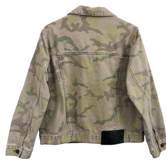 Free People x one teaspoon | Safari Camo Embroidered Collar Bandits Jean Jacket - Picture 10 of 16